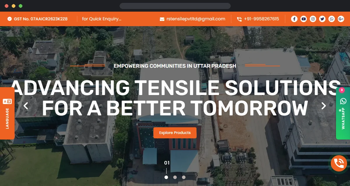 Shiwa Tensile website screenshot
